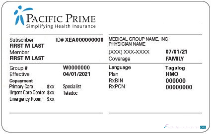 Download Tuvalu health insurance card Photoshop template